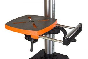 Cast iron tables are common to most drill presses.